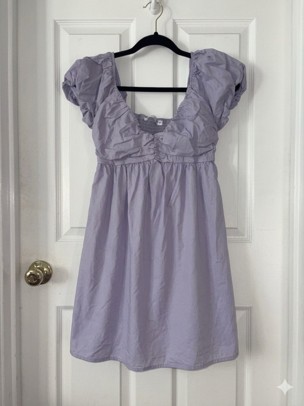 Altar’d State Lilac Puff Sleeve Empire Waist Dress